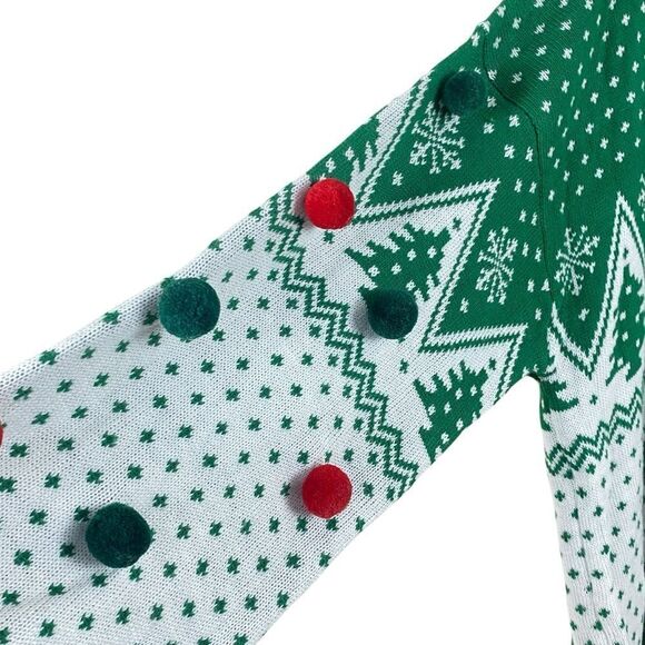 Smokey the Bear Only You Pom Pom Ugly Christmas Sweater Sz 3X - Picture 5 of 12